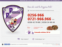 Tablet Screenshot of pizza-poli.ro